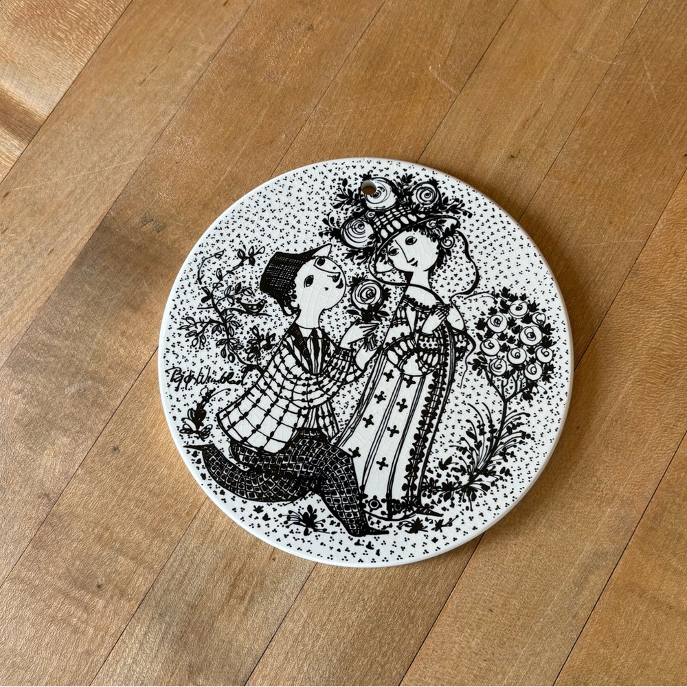 Vintage Bjorn Wiinblad Wall Plaque